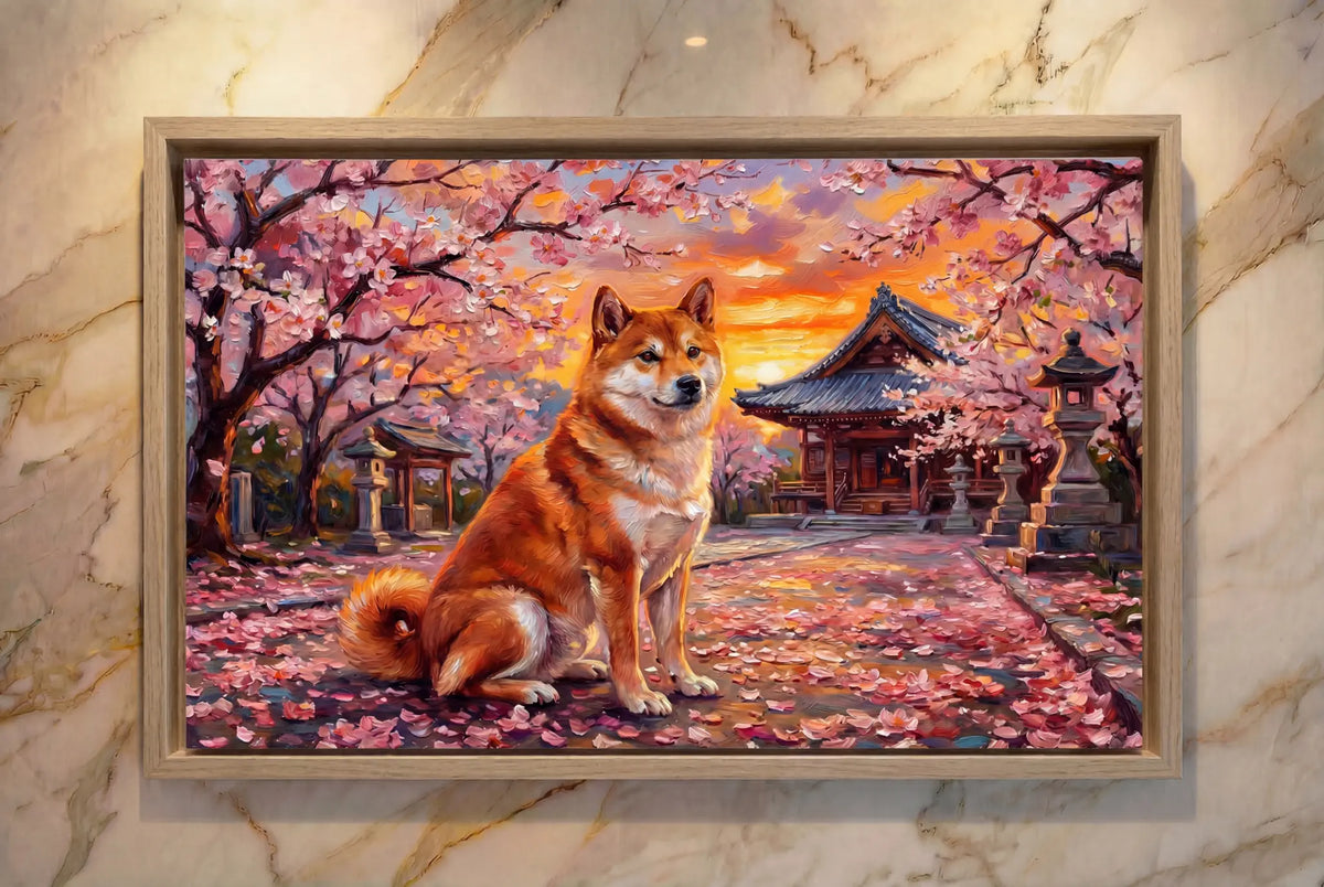 Custom canvas horizontal wood frame