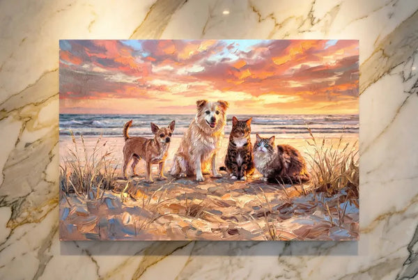 Finished canvas portrait on your wall